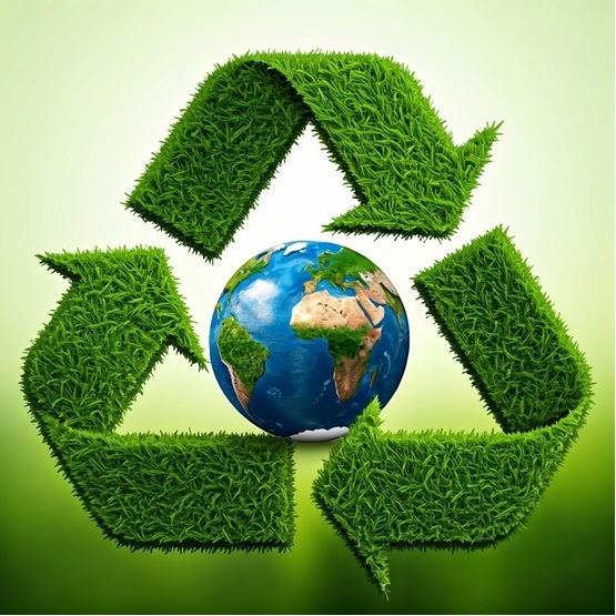A Green Cycle from Waste Materials to New