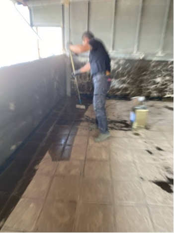 Step 5 (Day 1): Apply Primer Coat with roller-2